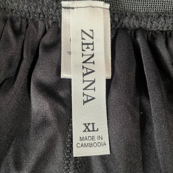 Zenana Black Pleated Tulle Midi Skirt XL Balletcore Coquette Romantic Whimsygoth - Picture 3 of 8